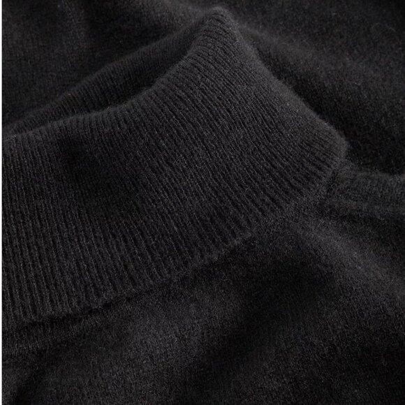 Charter Club Black Cashmere Turtleneck Sweater - Size Large - Picture 4 of 13